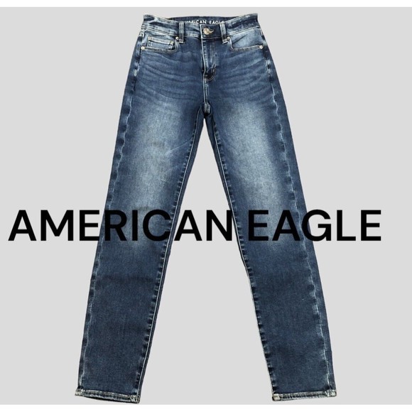 American Eagle 🦅 Women Denim Jeans Hi Rise Jegging - Picture 10 of 10